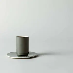 coffee cup saucer green